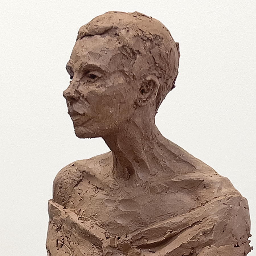 Sculpture Gabriel, head and neck
